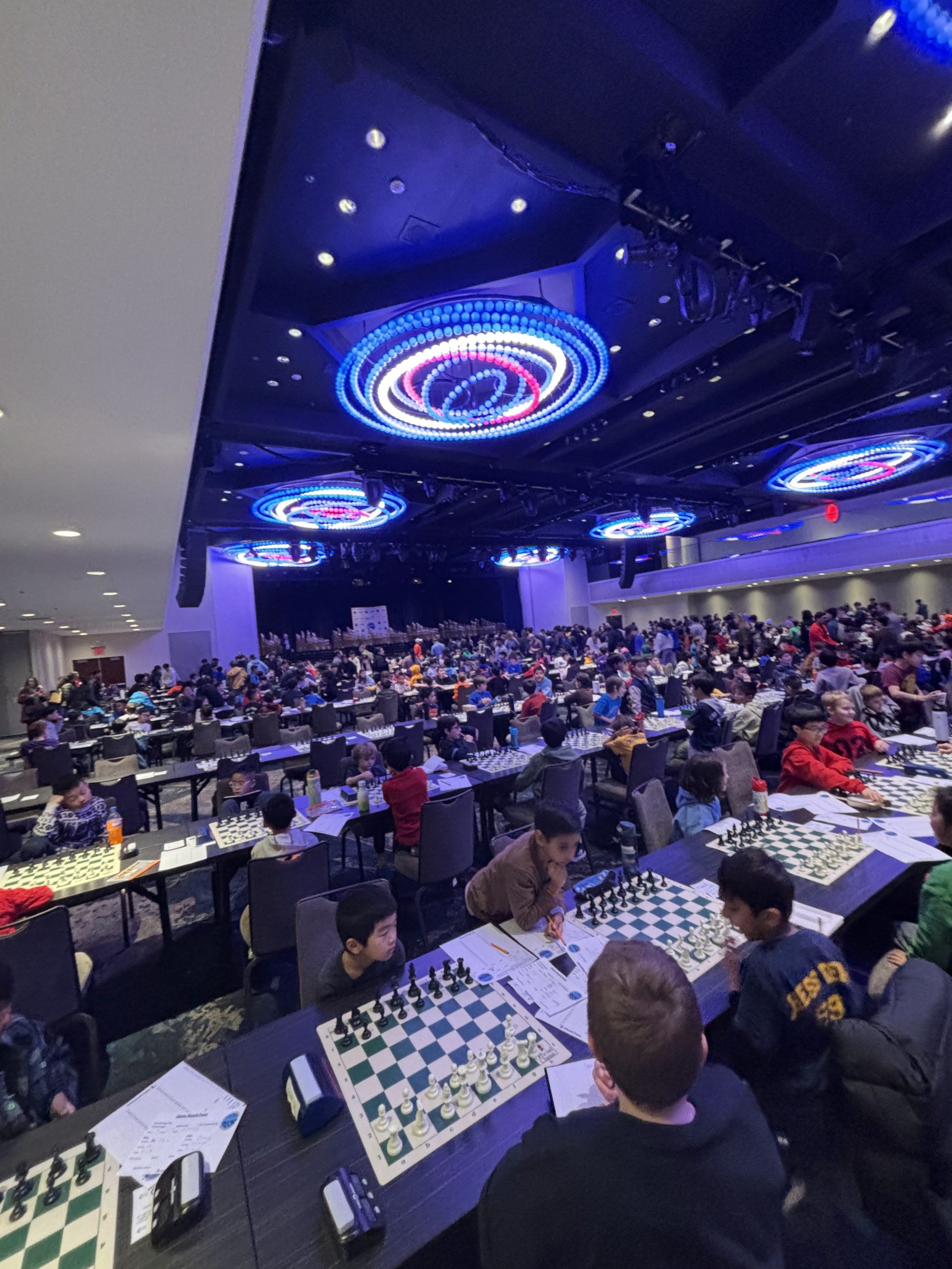 Tournament hall full of players